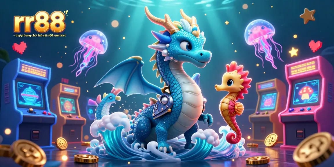 Engage in thrilling gameplay at rr88 - truy cập trang chủ nhà cái rr88 mới nhất, featuring a vibrant underwater scene with dynamic characters.
