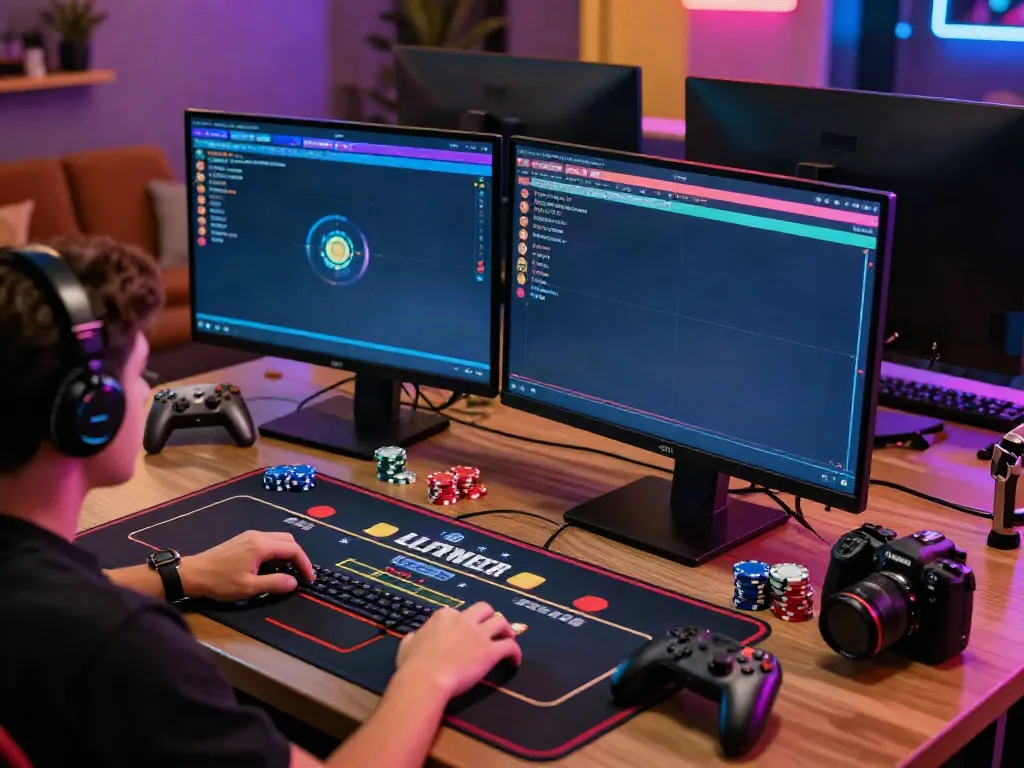 Engaging non gamstop uk casinos online gaming setup with immersive atmosphere.