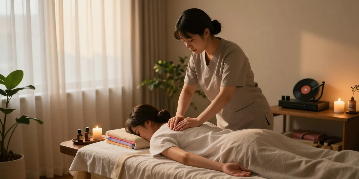 Enjoy a relaxing 서초출장마사지 in a calm indoor setting.
