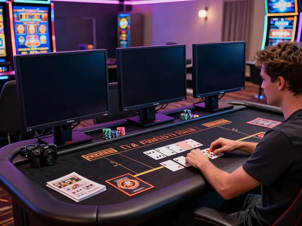 Experience the thrill of non Gamstop UK casinos in a vibrant online gaming setup.
