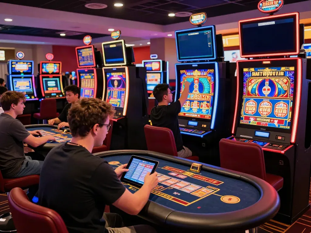 Players enjoying their time at non gamstop UK casinos with dynamic gaming experiences.
