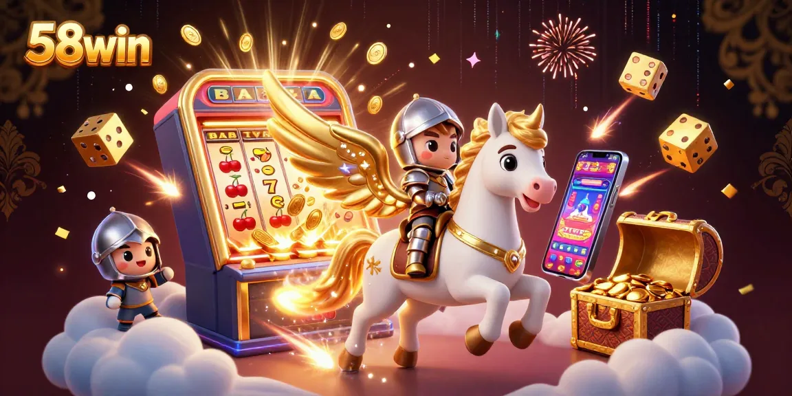 Experience the thrill of winning at 58win with immersive casino elements and dynamic characters.