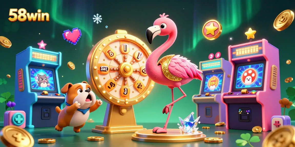 Engage with 58win's vibrant casino experience featuring dynamic characters and gaming elements.
