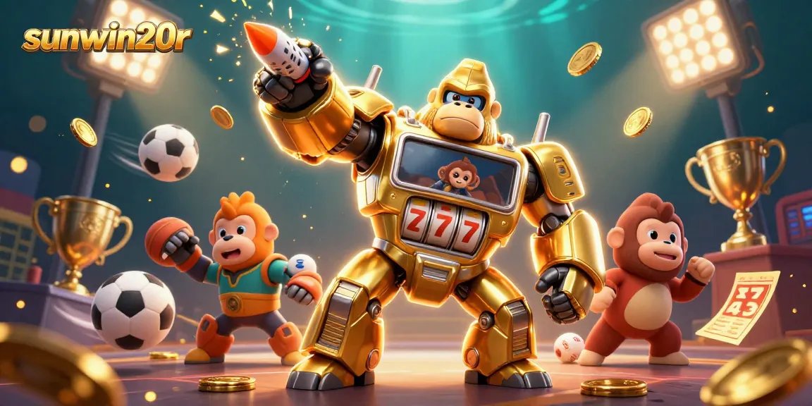 Experience thrilling gameplay with sunwin20r in an awesome energetic casino-themed scene!