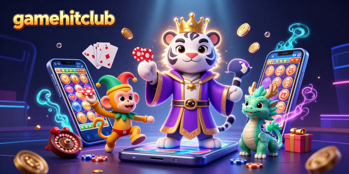Join the experience at gamehitclub with dynamic elements and enchanting characters in a thrilling casino scene.