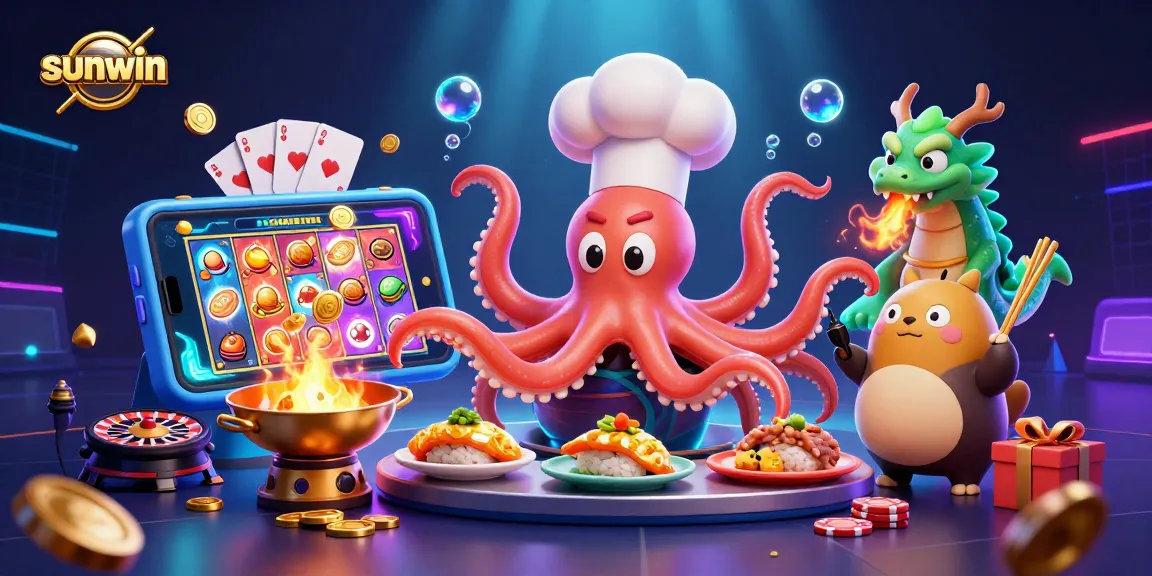 Spin and win at Sunwin with exciting slots and animated casino characters